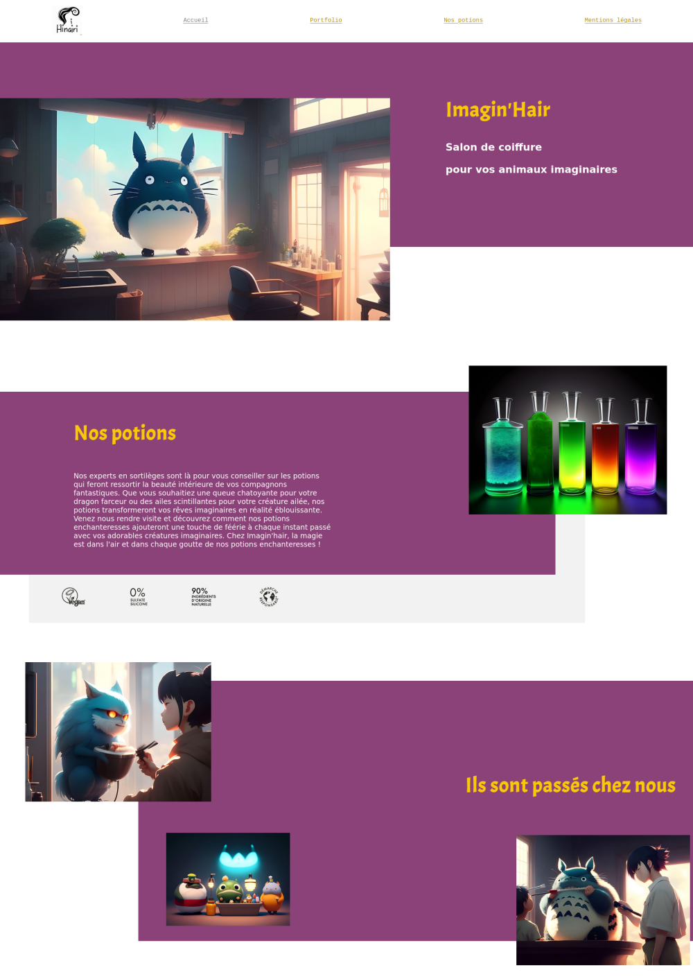 templates salon de coiffure