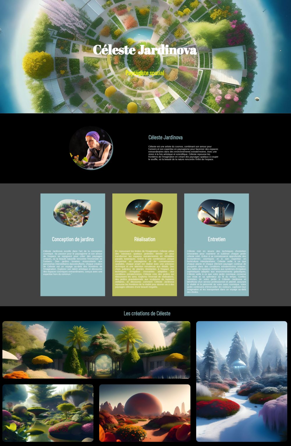 templates paysagiste spatial